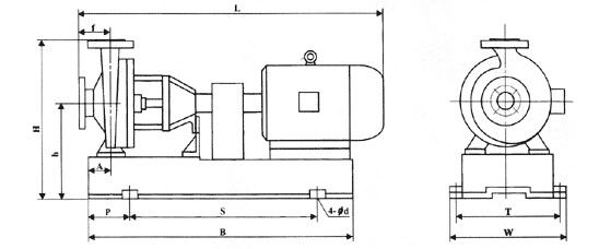 IHF型衬氟塑料离心泵,衬氟离心泵规格，衬氟离心泵价格，衬氟离心泵厂家